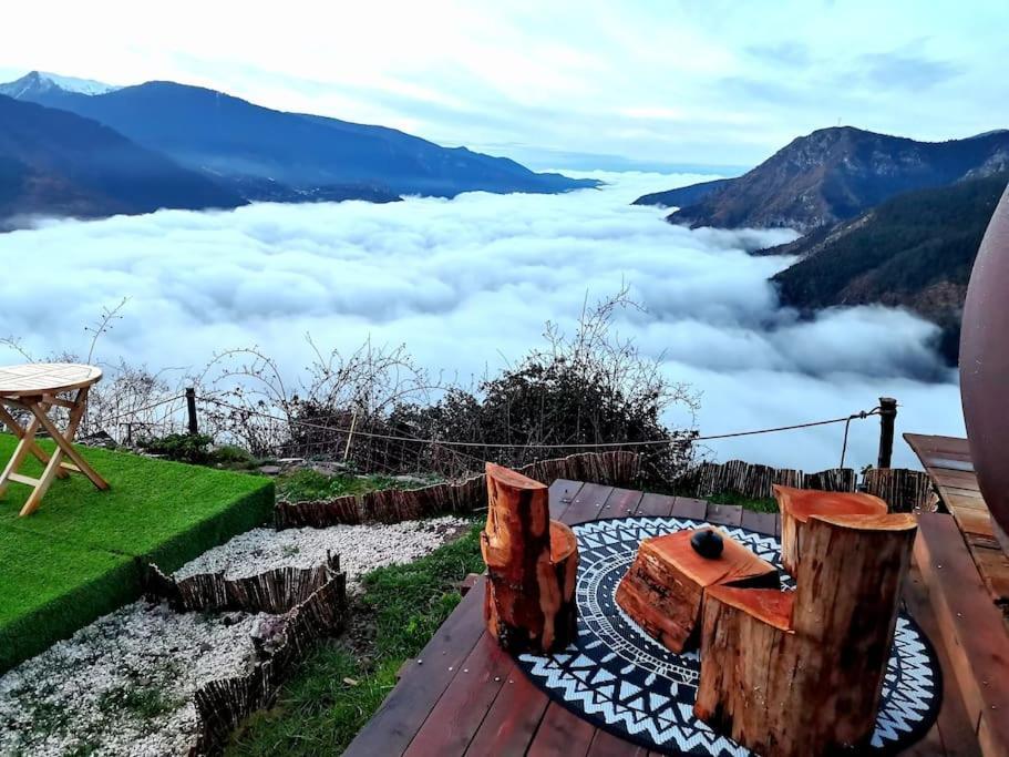 Les 3 Flocons Roure Hotel ภายนอก รูปภาพ